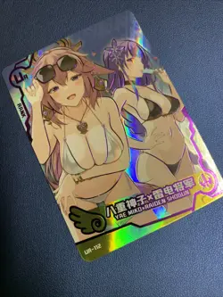 Genshin Impact Yae Miko Raiden UR Swimsuit Goddess Waifu Card Girl Doujin Anime - Image 4