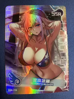 Miyamoto Musashi Fate Bikini 170 Swimsuit Goddess Waifu Card Girl Doujin Anime - Image 1