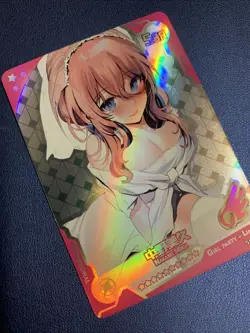 Miku Nakano Quintuplets Foil Swimsuit Goddess Waifu Card Girl Holo Doujin Anime - Image 4