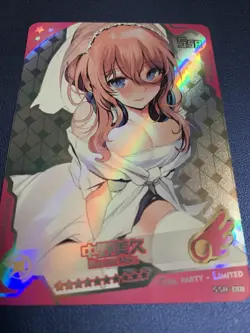 Miku Nakano Quintuplets Foil Swimsuit Goddess Waifu Card Girl Holo Doujin Anime - Image 5