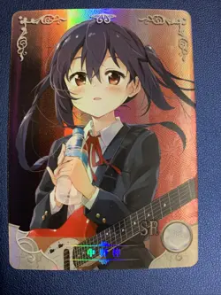Azusa Nakano K-on! 103 Holo Foil SR Goddess Doujin TCG Anime Waifu Card Girl - Image 1