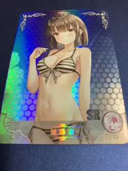 Megumi Kato Hot Boring 113 Holo Foil SR Goddess Doujin TCG Anime Waifu Card Girl - Image 5