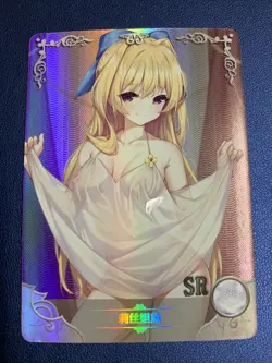 Ristarte Hero Cautious 114 Holo Foil SR Goddess Doujin TCG Anime Waifu Card Girl - Image 1