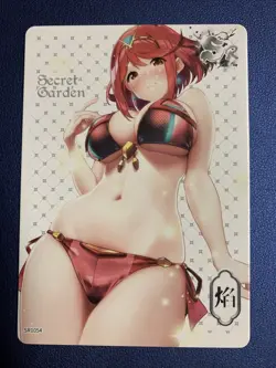 Pyra Xenoblade 2 54 Swimsuit Secret Garden Goddess Waifu Card Girl Doujin Anime - Image 1