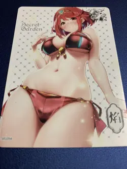 Pyra Xenoblade 2 54 Swimsuit Secret Garden Goddess Waifu Card Girl Doujin Anime - Image 5
