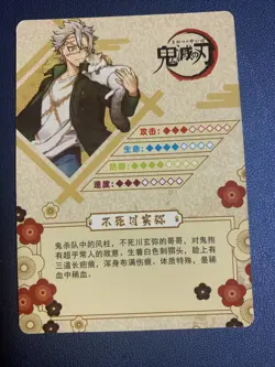 Sanemi Shinazugawa Cat R30 Demon Slayer Goddess TCG Card Holo Doujin Anime Foil - Image 2