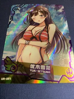 Yuki Setsuna Love Live UR097 Swimsuit Goddess Waifu Card Girl Holo Doujin Anime - Image 5