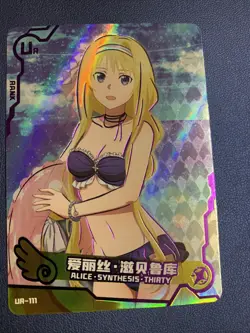 Alice Zuberg Sword Art Online Swimsuit Goddess Waifu Card Girl Holo Doujin Anime - Image 1
