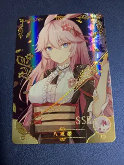 Yae Sakura Honkai Game 91 Holo Foil SSR Goddess Doujin TCG Anime Waifu Card Girl - Image 1
