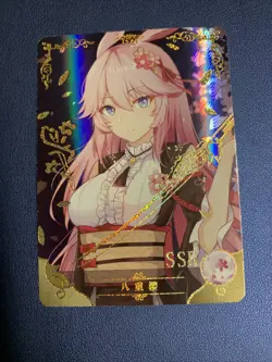 Yae Sakura Honkai Game 91 Holo Foil SSR Goddess Doujin TCG Anime Waifu Card Girl - Image 5