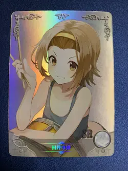 Ritsu Tainaka K-on! 102 Holo Foil SR Goddess Doujin TCG Anime Waifu Card Girl - Image 1