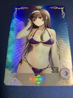 Utaha Kasumigaoka Swim 111 Holo Foil SR Goddess Doujin TCG Anime Waifu Card Girl - Image 5