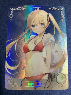 Eriri Sawamura Boring 112 Holo Foil SR Goddess Doujin TCG Anime Waifu Card Girl - Image 1