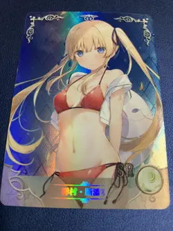 Eriri Sawamura Boring 112 Holo Foil SR Goddess Doujin TCG Anime Waifu Card Girl - Image 5