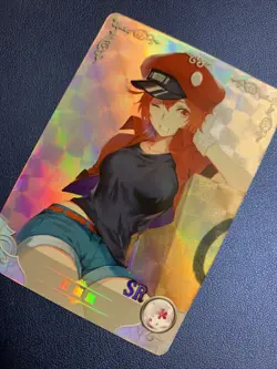 Red Blood Cells Work 135 SR Holo Foil Goddess Doujin TCG Anime Waifu Card Girl - Image 3