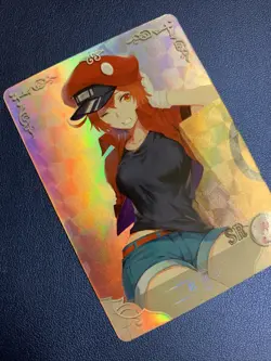 Red Blood Cells Work 135 SR Holo Foil Goddess Doujin TCG Anime Waifu Card Girl - Image 4
