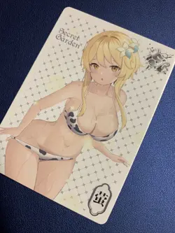Lumine Genshin SR 46 Swimsuit Secret Garden Goddess Waifu Card Girl Doujin Anime - Image 3