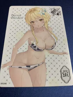 Lumine Genshin SR 46 Swimsuit Secret Garden Goddess Waifu Card Girl Doujin Anime - Image 5