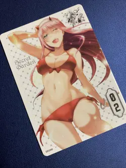 Zero Two Darling 02 Swimsuit Secret Garden Goddess Waifu Card Girl Doujin Anime - Image 4