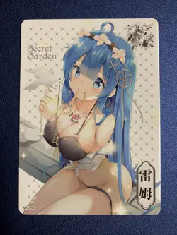 Rem Re:Zero Life 50 Swimsuit Secret Garden Goddess Waifu Card Girl Doujin Anime - Image 1