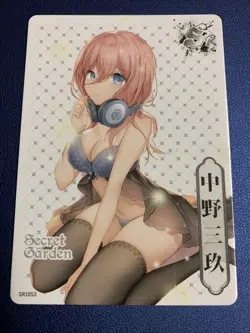 Miku Nakano Quints Swimsuit Secret Garden Goddess Waifu Card Girl Doujin Anime - Image 1