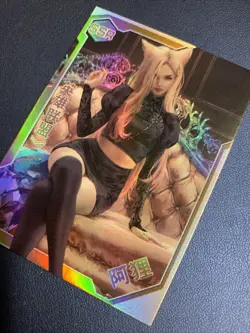 KDA Ahri League Legends NS-SSR007 Goddess Anime Waifu Card Girl TCG CCG Doujin - Image 3
