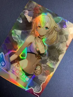 Iroha Kazama Hololive Holo Foil Swimsuit Goddess Waifu Card Girl Doujin Anime - Image 3