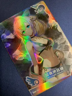 Iroha Kazama Hololive Holo Foil Swimsuit Goddess Waifu Card Girl Doujin Anime - Image 4