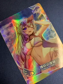 Hakui Koyori Vtuber Hololive 188 Swimsuit Goddess Waifu Card Girl Doujin Anime - Image 4