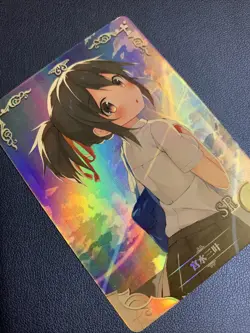 Mitsuha Miyamizu Your Name Holo Foil Goddess Doujin TCG Anime Waifu Card Girl - Image 4