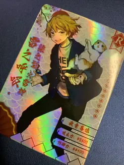 Zenitsu Agatsuma Cat Rare Demon Slayer Goddess TCG Card Holo Doujin Anime Foil - Image 3