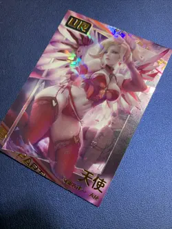 Pink Mercy Overwatch NS-UR012 Heavenly Goddess Anime Waifu Card Girl TCG Foil NM - Image 3
