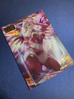 Pink Mercy Overwatch NS-UR012 Heavenly Goddess Anime Waifu Card Girl TCG Foil NM - Image 4
