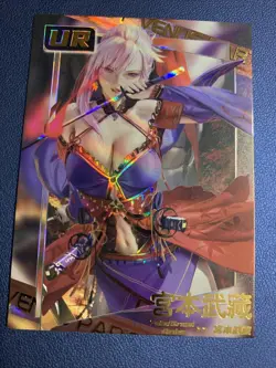 Miyamoto Musashi Fate UR017 Heavenly Goddess Anime Waifu Card Girl TCG Foil NM - Image 1