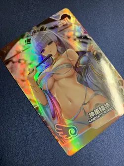 Ayaka Kamisato Genshin Impact 176 Swimsuit Goddess Waifu Card Girl Doujin Anime - Image 4