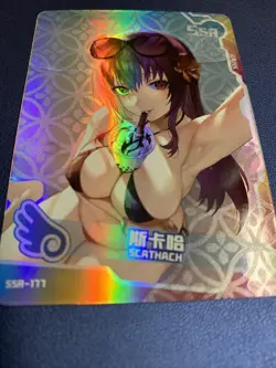 Scathach Fate Grand Order FGO 177 Swimsuit Goddess Waifu Card Girl Doujin Anime - Image 5