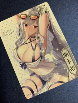 Rossiya Azur Lane 63 Swimsuit Secret Garden Goddess Waifu Card Girl Doujin Anime - Image 4
