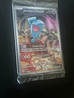 Team Rocket's Wobbuffet 203 Sv: Scarlet & Violet Promo Cards - Sealed - Image 3