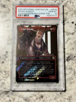 Seifer Almasy SURGE FOIL FIN 534 PSA 10 GEM MINT (MTG Final Fantasy 2025) - Image 1