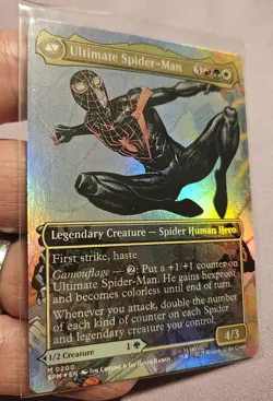 🔥 MTG - Miles Morales / Ultimate Spider-Man - #200 Mythic FOIL Borderless NM 🔥 - Image 4