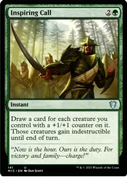 X 1 Inspiring Call NM-M MIC 141 MTG Magic The Gathering - Image 1