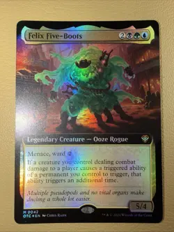MTG Felix Five-Boots (42/396) Outlaws of Thunder Junction Commander LP FOIL - Image 2