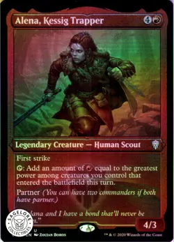 MTG Alena, Kessig Trapper (Etched) (570) | NM Foil | Commander Legends {CMR} - Image 1