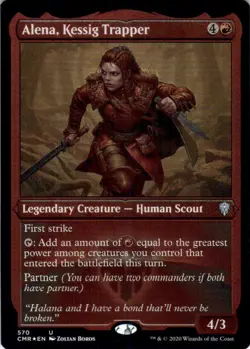 MTG Alena, Kessig Trapper (Etched) (570) | NM Foil | Commander Legends {CMR} - Image 2