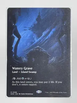 x1 Watery Grave EOE Edge of Eternities MTG 286 Borderless - Image 2