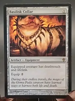 Basilisk Collar Worldwake MTG Regular Lightly Played - Image 1