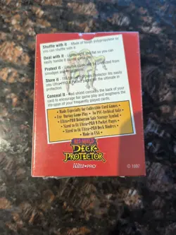 SEVEN SEALED BOXES Vintage 1997 Ultra Pro Red Shield Deck Protector 100 Sleeves - Image 4