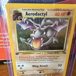 Pokemon Aerodactyl (Prerelease Stamp 1st Edition) 01/62 Wotc Promo Holo Fossil - Image 3