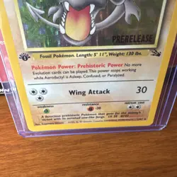 Pokemon Aerodactyl (Prerelease Stamp 1st Edition) 01/62 Wotc Promo Holo Fossil - Image 4