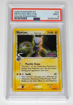2006 Pokemon EX Holon Phantoms 🔮 24 Mewtwo Rev Holo PSA 9 MINT LOW POP English - Image 5